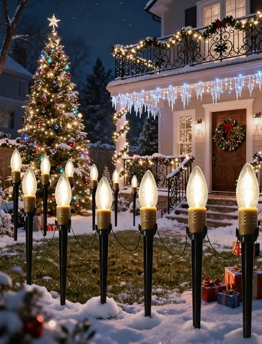 38.5FT Christmas Pathway Lights Outdoor