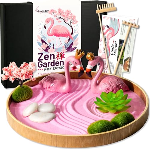 Flamingo Zen Garden Kit for Desk