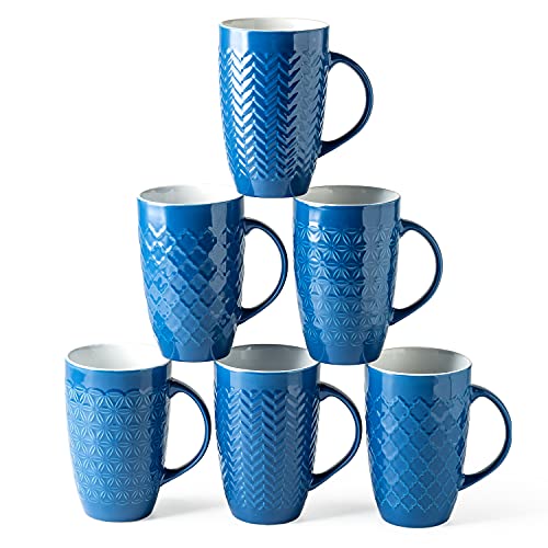 20 oz Large Coffee Mugs Set of 6 (6 Count)