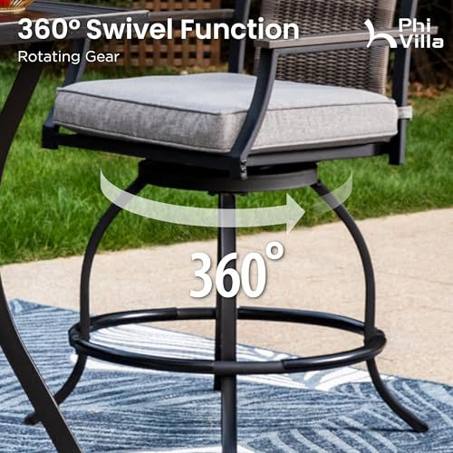 5 Piece Outdoor Patio Bar Set