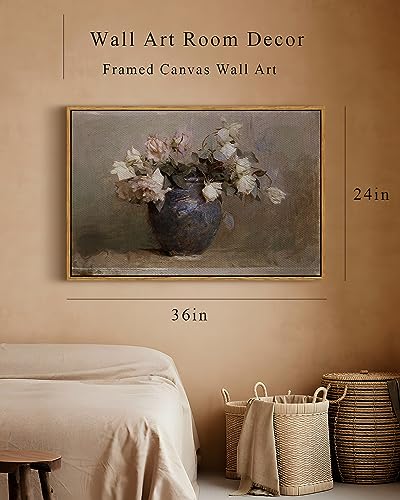 Framed Canvas Wall Art Vintage Decor