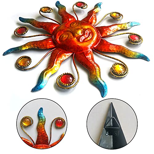 Set of 3 Celestial Sun Moon Star Metal Silhouette Wall Art (3 Count)