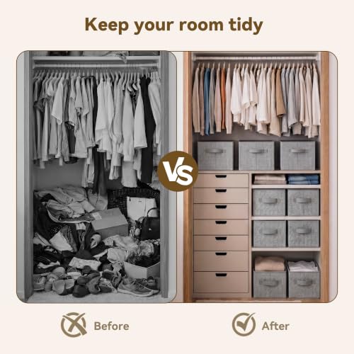 Closet Storage Bins with Handles (3 Count)