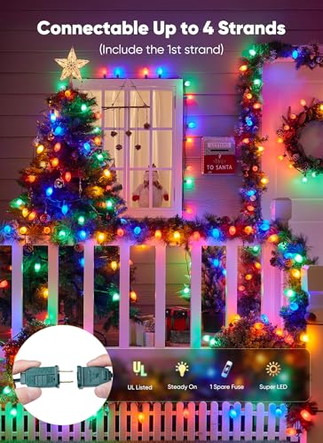 150Ft Christmas Lights Outdoor (150 Count)