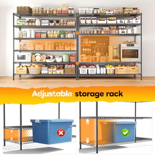6 Tier Heavy Duty Wire Shelving Unit