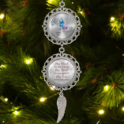 Memorial Car Rearview Ornament with Custom Names