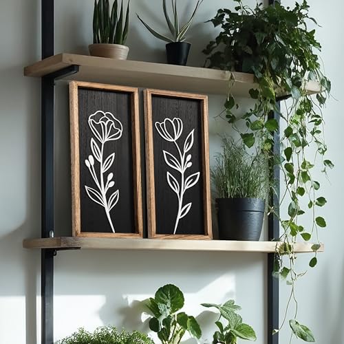 3D Vintage Black Living Room Decor (2 Count)
