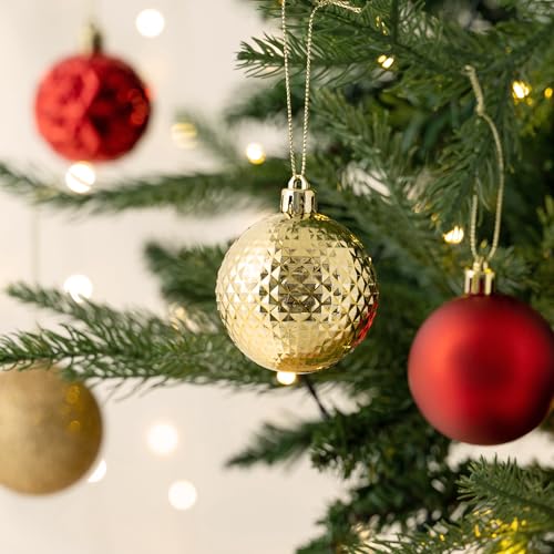 50ct Christmas Tree Decorations Ball Ornaments 2.36 Inches (50 Count)