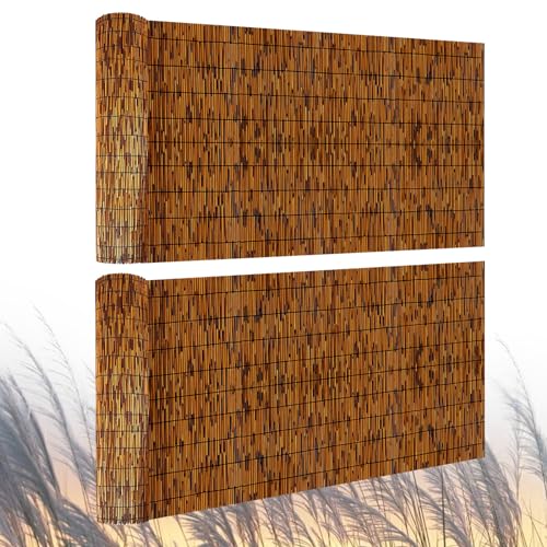 2 Pack Natural Reed Fence (131.2 Sq Ft)
