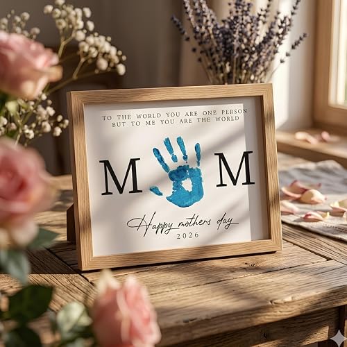 Pack 3 Handprint Floral Flower Bouquet Handprint Craft DIY for Mothers Day Card (3 Count)