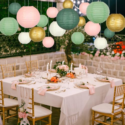 21 Pack Pastel Paper Lanterns (21 Count)