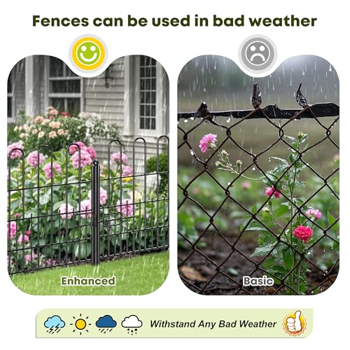 Garden Animal Barrier with Gate (10 Count)