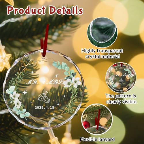 Custom Christmas Ornament Glass