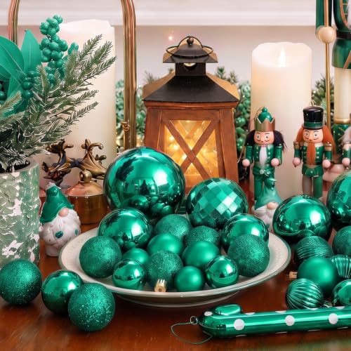24ct Christmas Ball Ornaments Shatterproof Xmas Tree Hanging Balls Decorations Perfect for Holiday Wedding Christmas Decor (24 Count)
