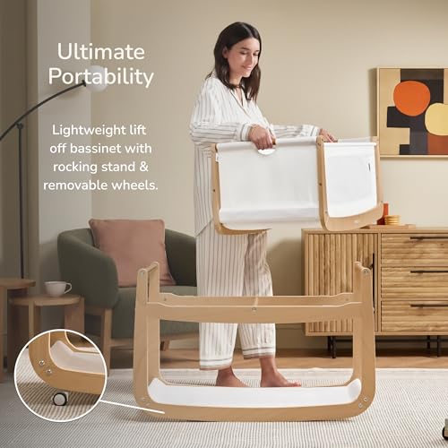 SnuzPod 5 Bedside Bassinet with Mattress