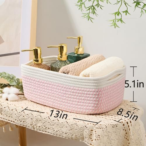 Small Storage Baskets for Organizing (3 Count)