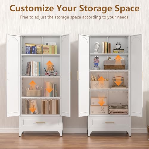 75" Metal Storage Cabinet