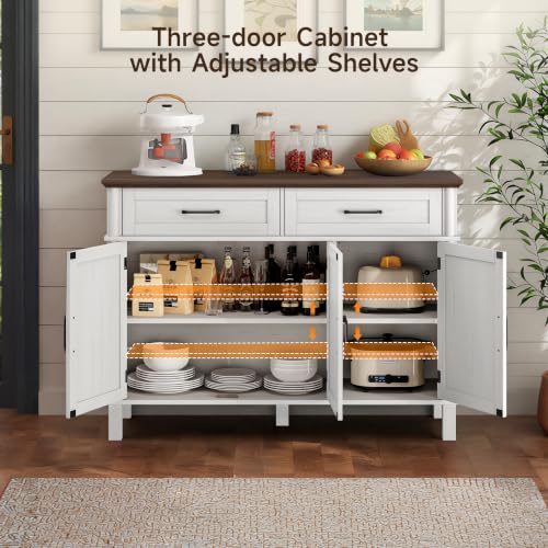 48" Sideboard Buffet Cabinet with Storage Drawers
