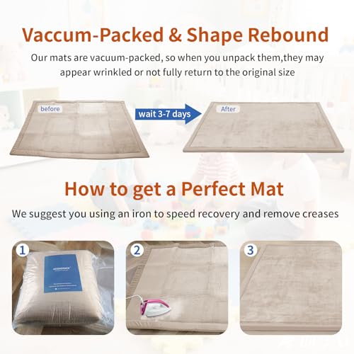 Baby Play Mat for Floor (64.5 Sq Ft)