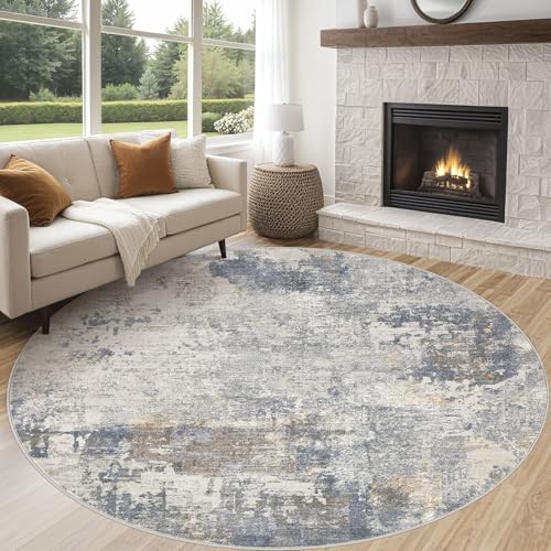 8ft Round Area Rug Living Room Rugs (24 Count)