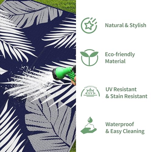 Outdoor Rug Waterproof Plastic Runner Rugs (20 Sq Ft)