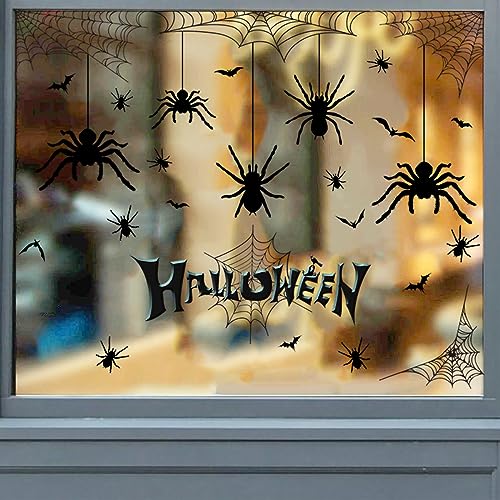 Halloween Spider Web Bat Patterns Wall Decals