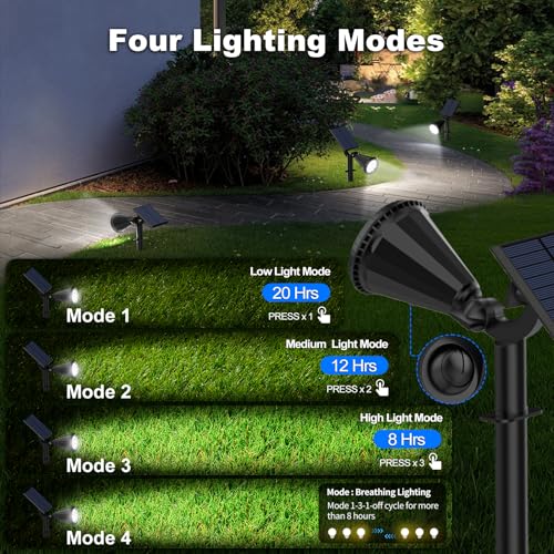 Solar Spot Lights Outdoor (8 Count)