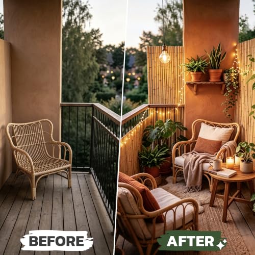 Natural Bamboo Fence (24 Sq Ft)