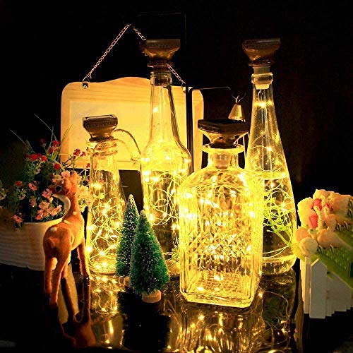 Upgraded 12 Pack Solar Wine Bottle Lights (12 Count)