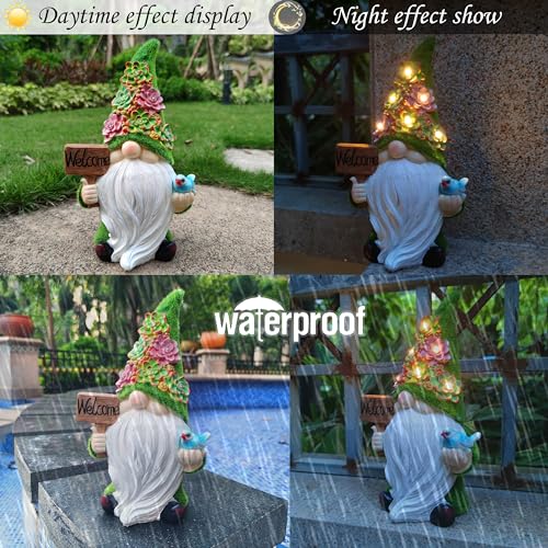 Solar Gnomes Garden Statues