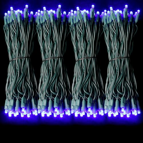 Blue Christmas Lights Outdoor Waterproof (600 Count)
