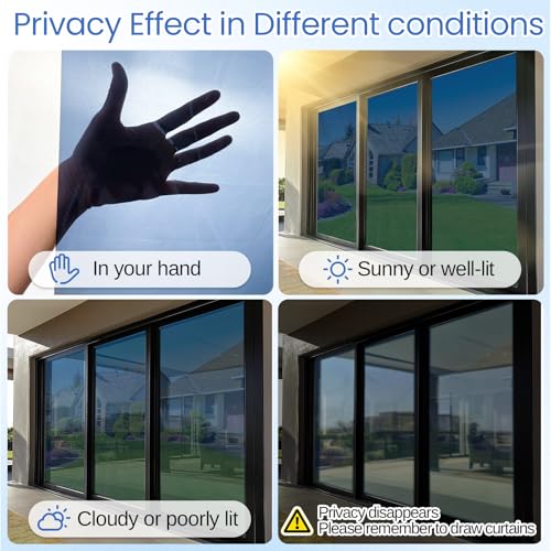 One Way Window Privacy Film with Tools