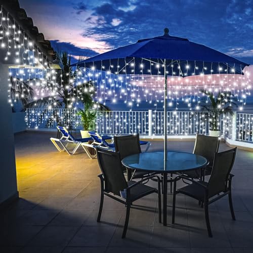 66FT 640 LED Icicle Lights for Outside