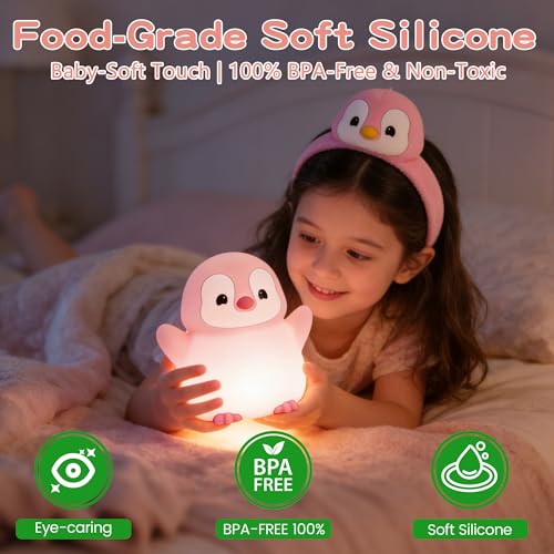 Penguin Night Light for Kids