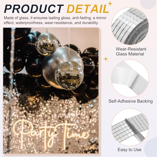 5x5mm Self Adhesive Mirrors Mosaic Tiles (2500 unidad)