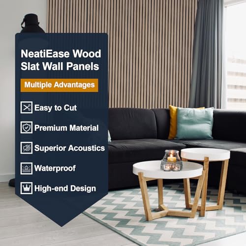 Wood Slat Wall Panels (132 Sq Ft)