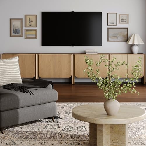 Jacala Mid Century Modern Media Console Cabinet or TV Stand (4 Count)