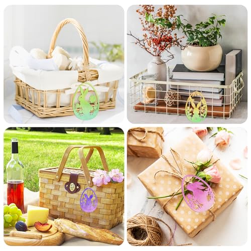 36PCS Wooden Easter Ornaments to Paint (36 Count)