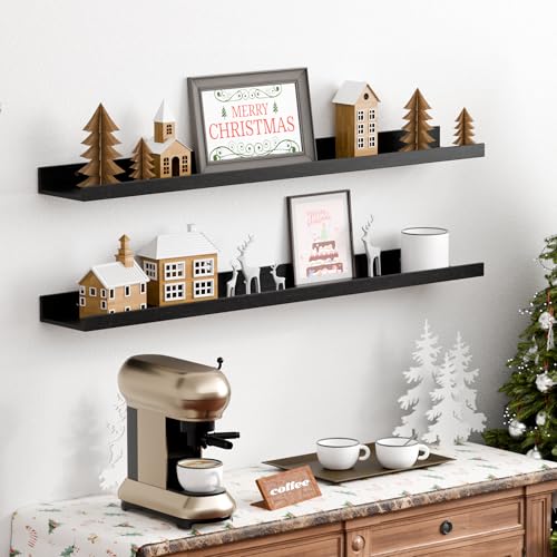 Floating Shelves for Wall Decor and Storage (6 Count)