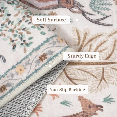 Jungle 8x10 Area Rugs for Living Room Bedroom Large Washable Rugs (80 Sq Ft)