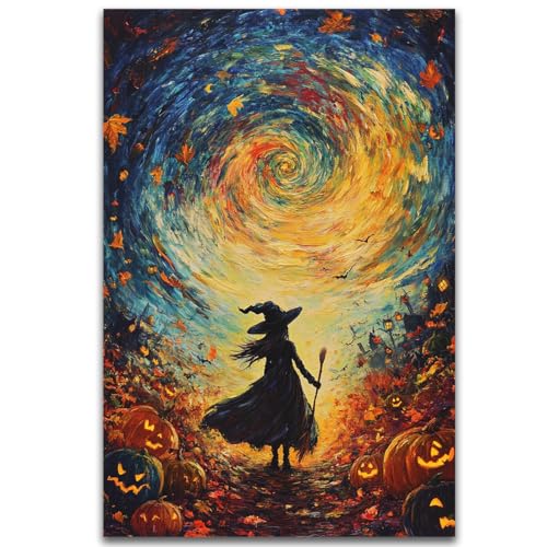 Halloween Autumn Witchy Decor Wall Art Prints
