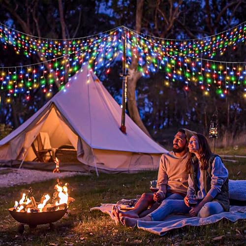16.5FT 200 LED Icicle Lights for Outside