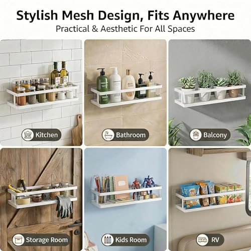 2 Pack 16.5" Extra Long Slim Shower Caddy (2 Count)