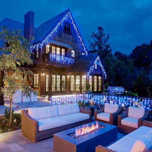 66FT 640 LED Icicle Lights for Outside