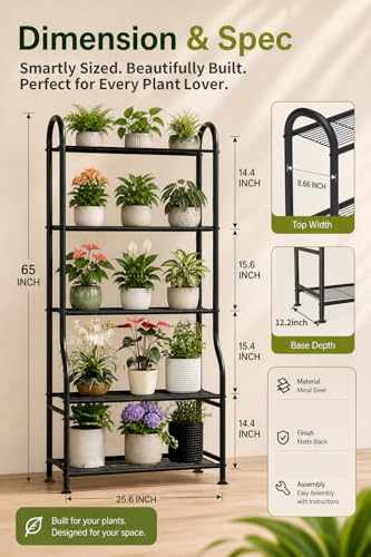 5 Tier Metal Plant Stand