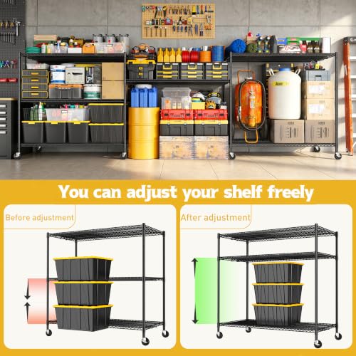 3 Tier Heavy Duty Metal Shelving Unit