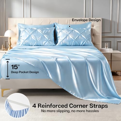 Satin California King Comforter Set (7 Count)