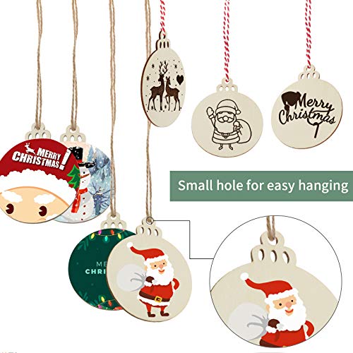 Wooden Christmas Ornaments (100 Count)