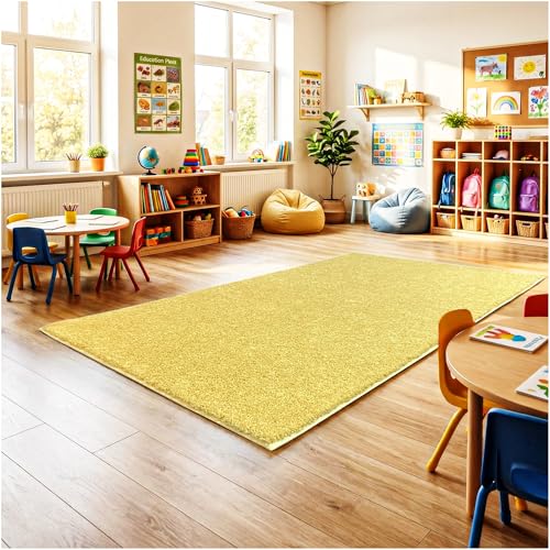Soft & Colorful 8' x 8' Kids Classroom Area Rug