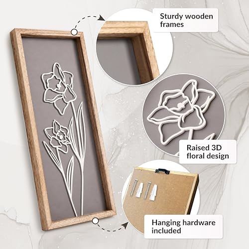 3d Framed Wall Art (4 Count)